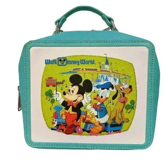Loungefly x Disney 2021 50th Anniversary Vault Collection Lunchbox Purse Mickey - Picture 1 of 9